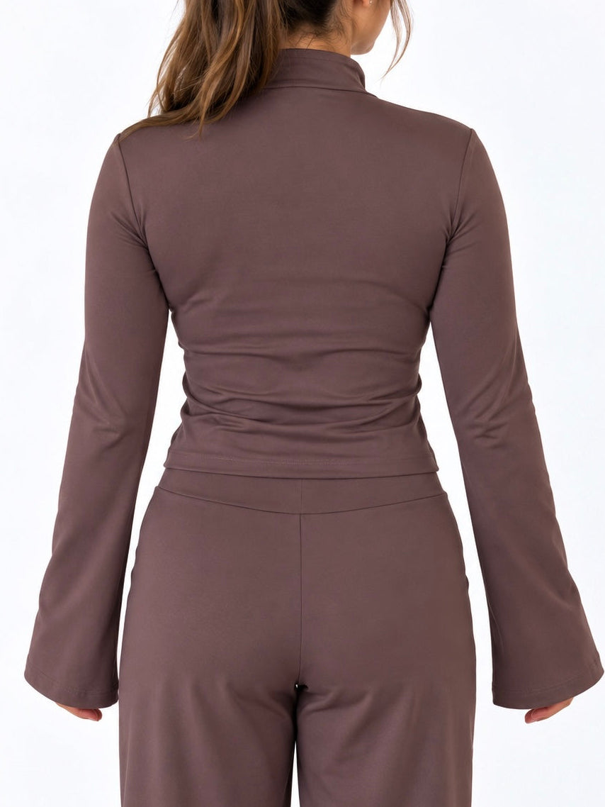 Espresso Mauve Flared Top