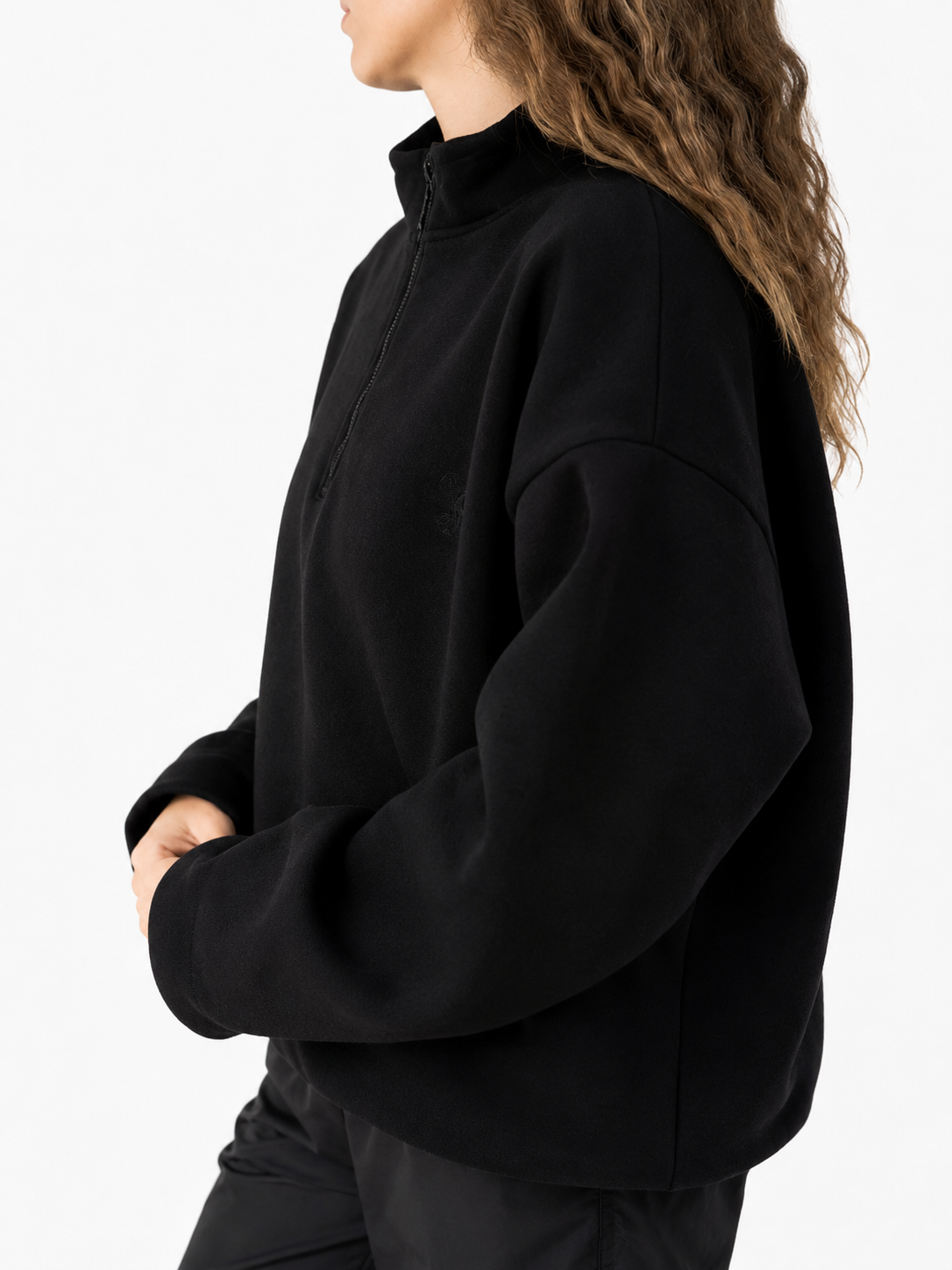 Black Quarter Zipper