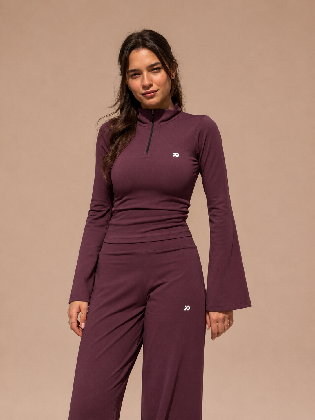 Wine Red Flared Top