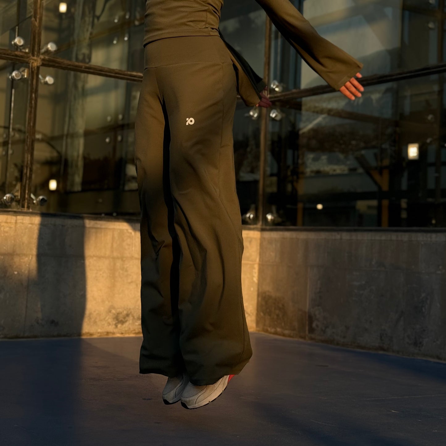 Olive Green Wide Leg Pants