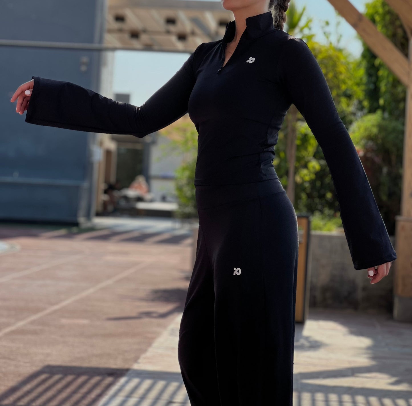 Black Flared Top