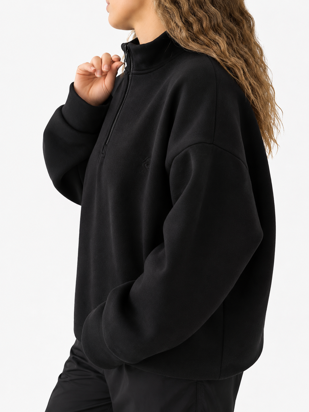 Black Quarter Zipper