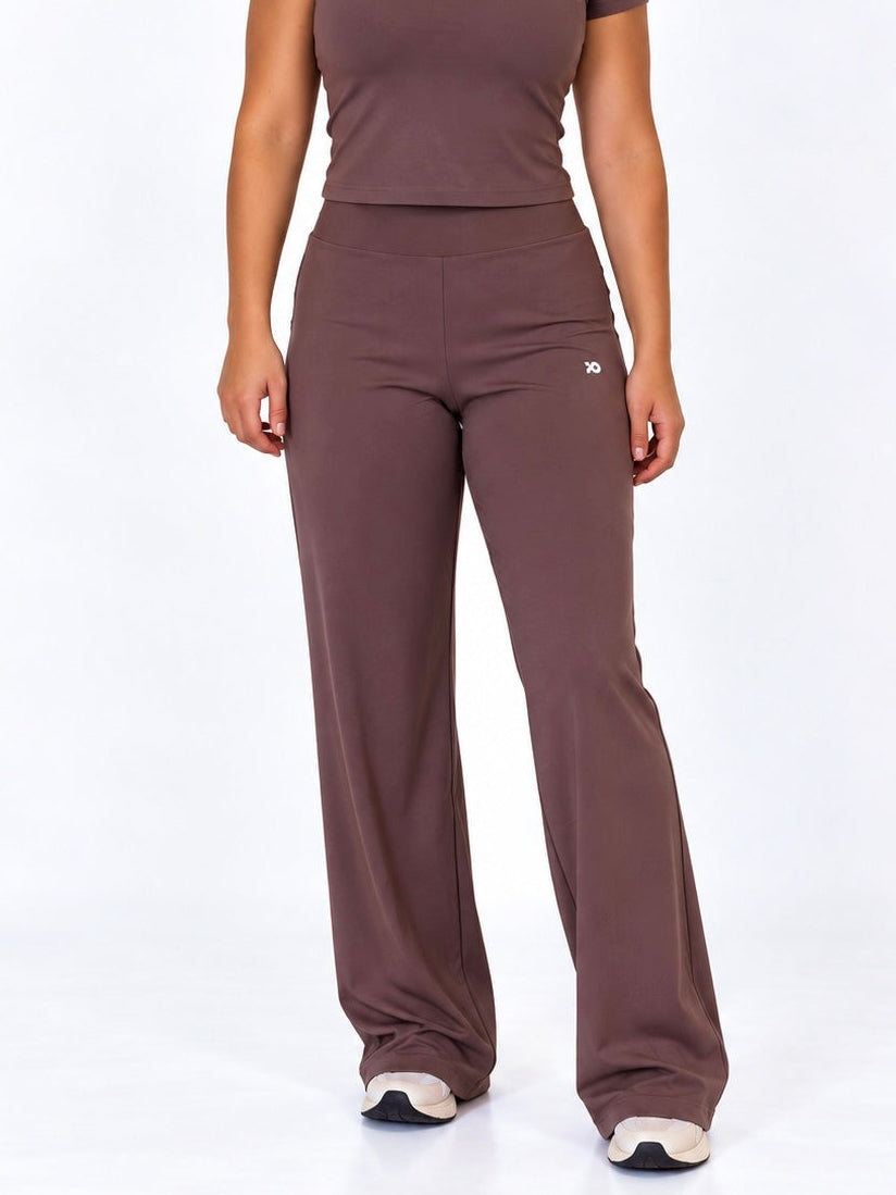 Espresso Mauve Wide Leg Pants