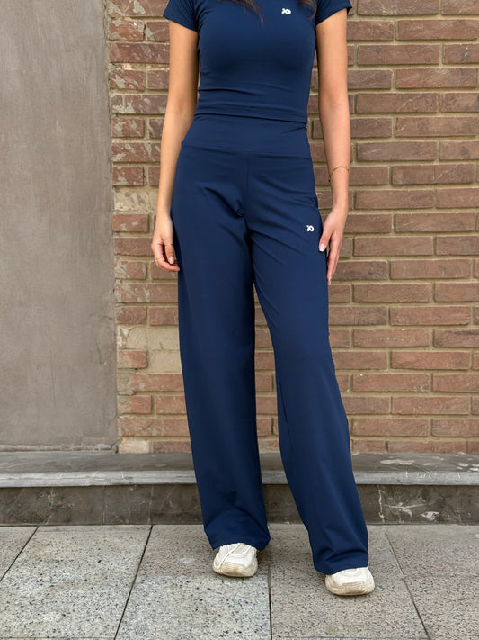 Blue Navy Wide Leg Pants