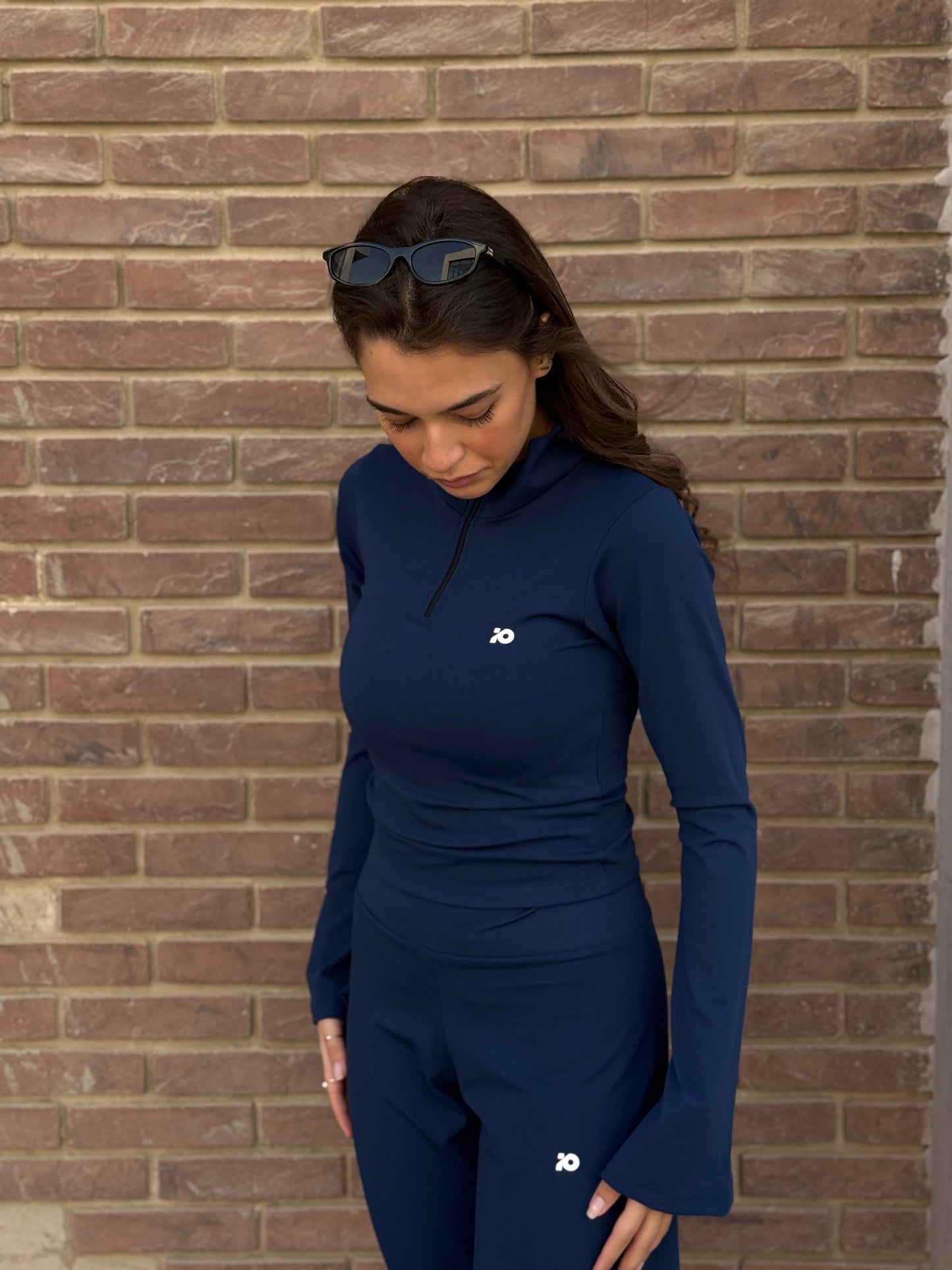 Blue Navy Flared Top