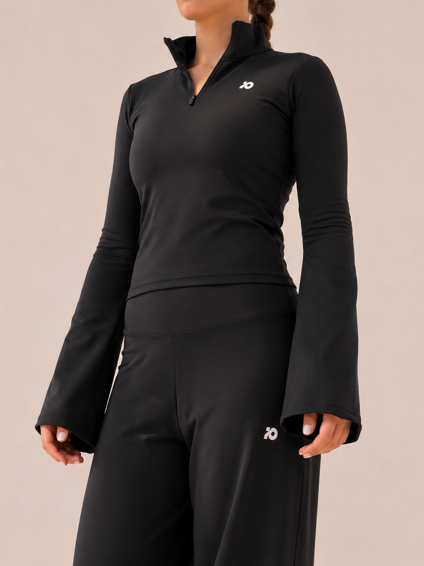Black Flared Top