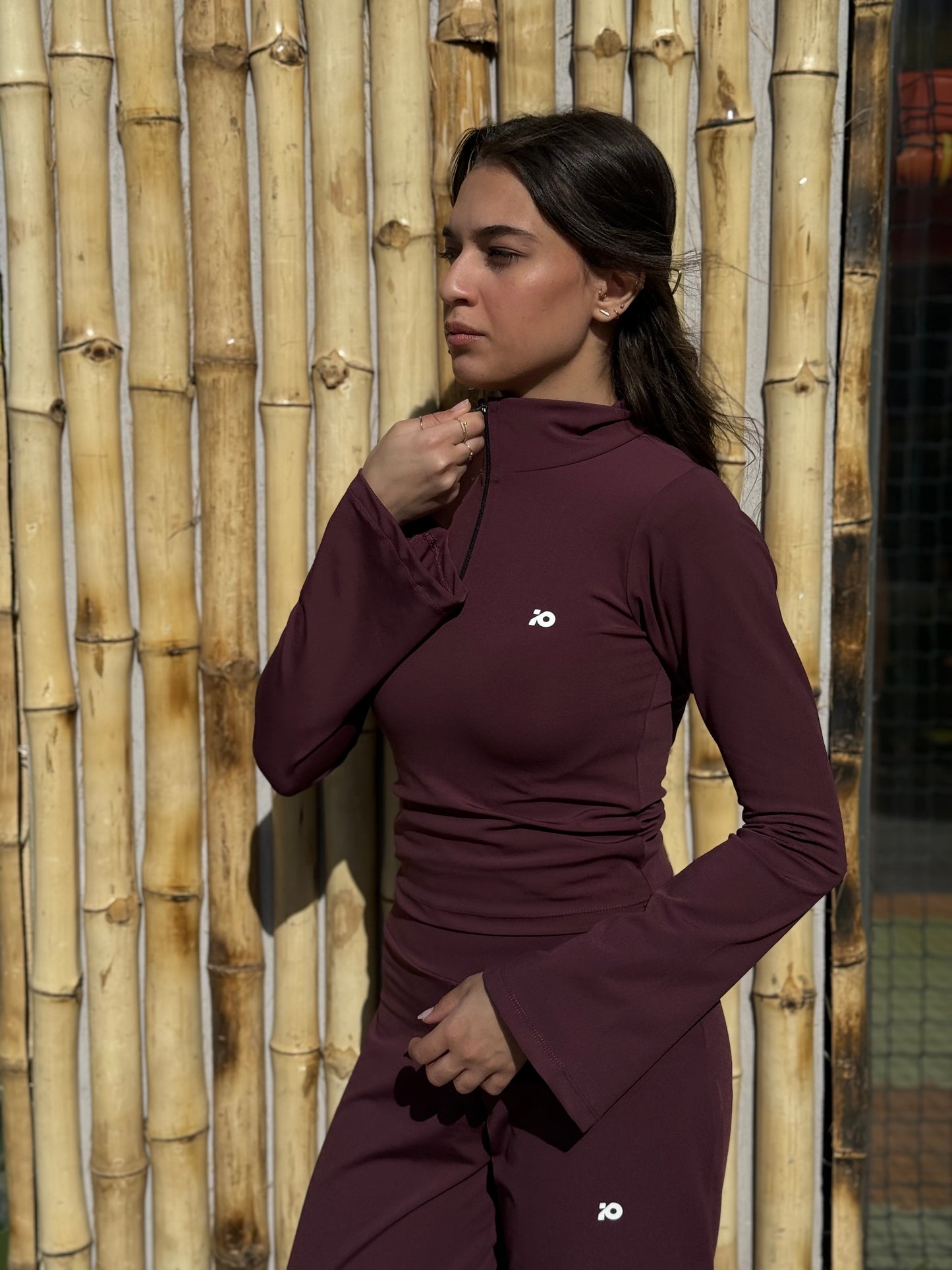 Wine Red Flared Top