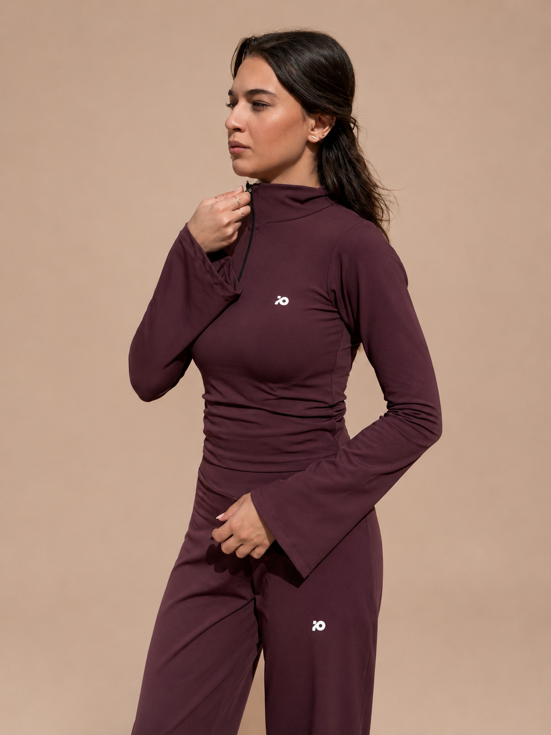 Wine Red Flared Top