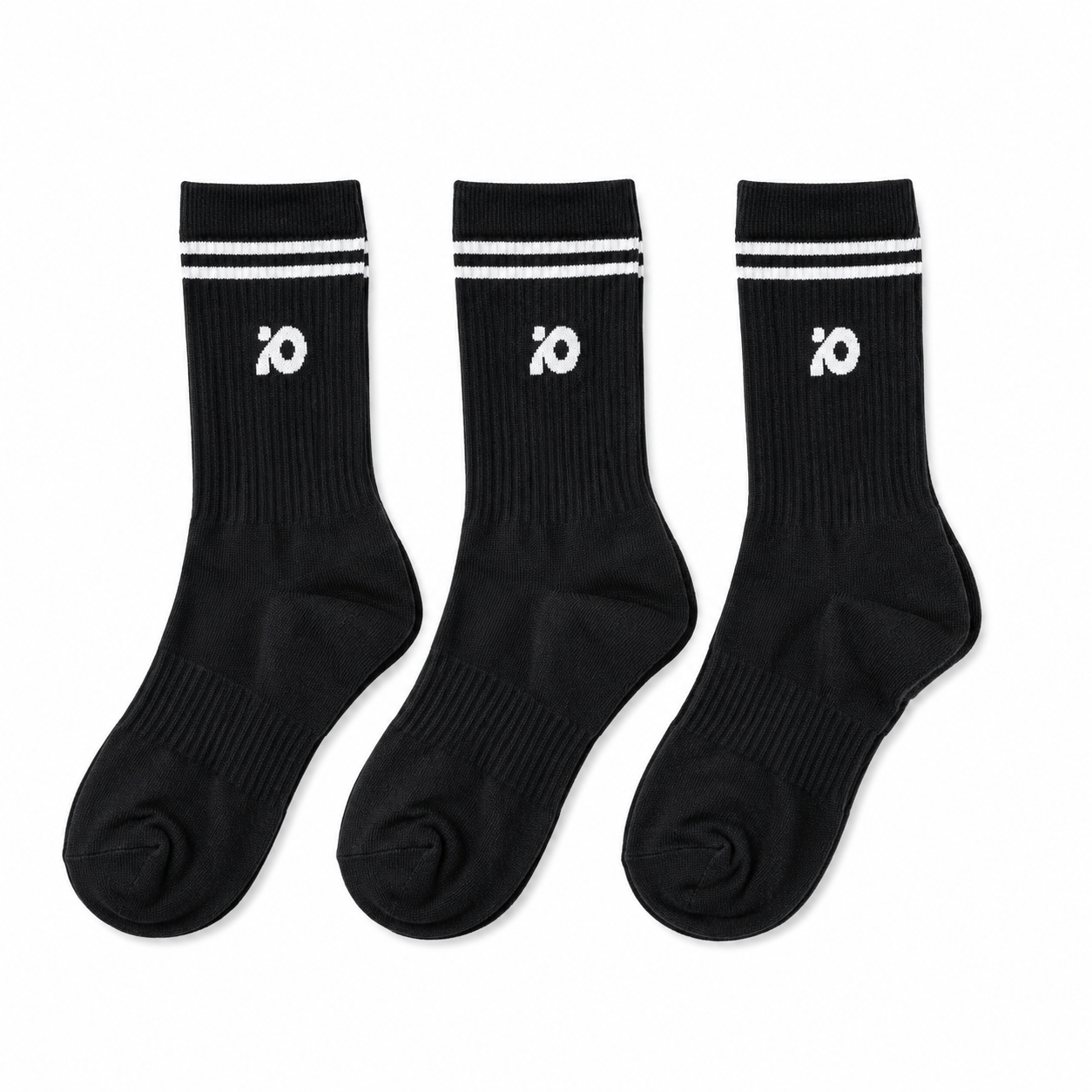 Unisex io 3-pack socks black