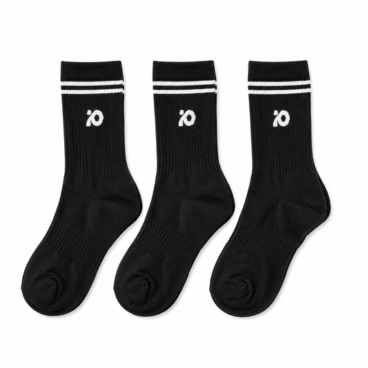 Unisex io 3-pack socks black