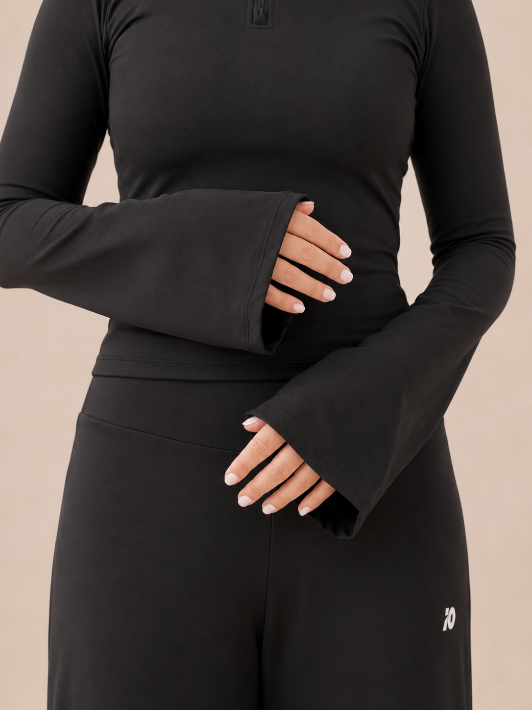 Black Flared Top