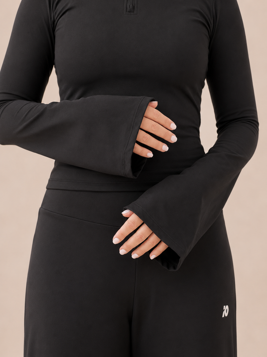 Black Flared Top