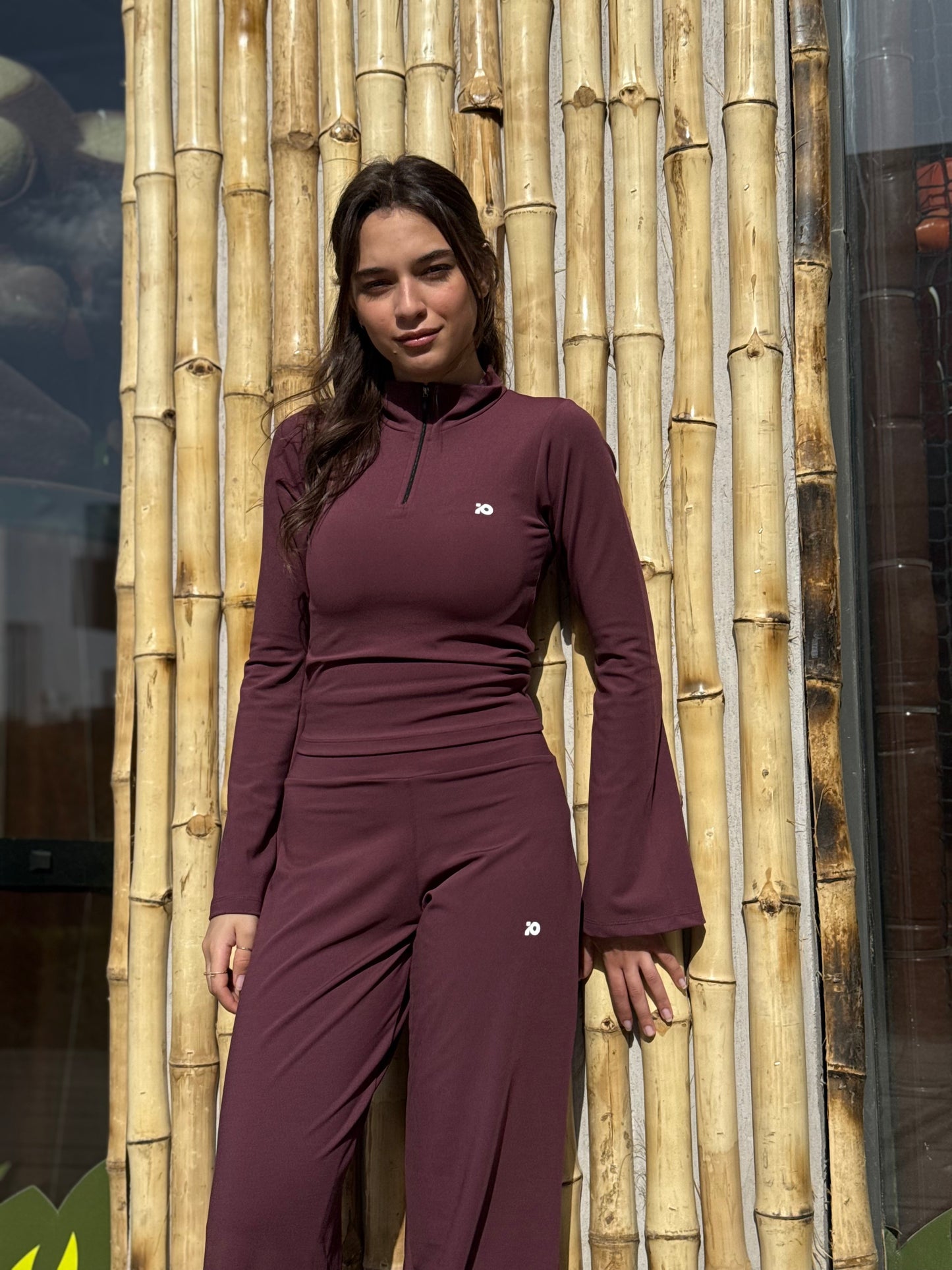 Wine Red Flared Top