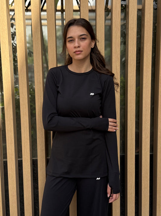 Black Long Sleeve Top