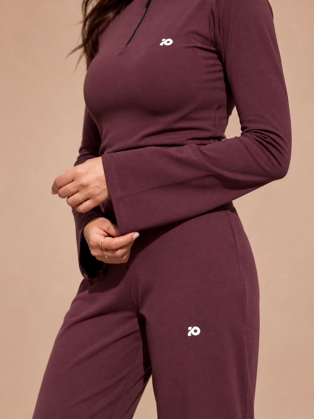Wine Red Flared Top