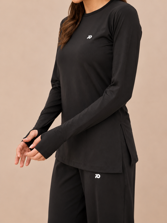 Black Long Sleeve Top