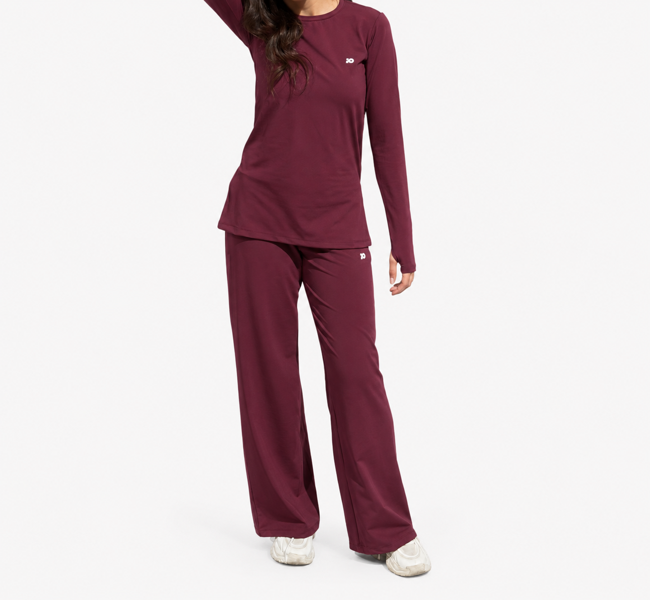 Burgundy Long Sleeve Top
