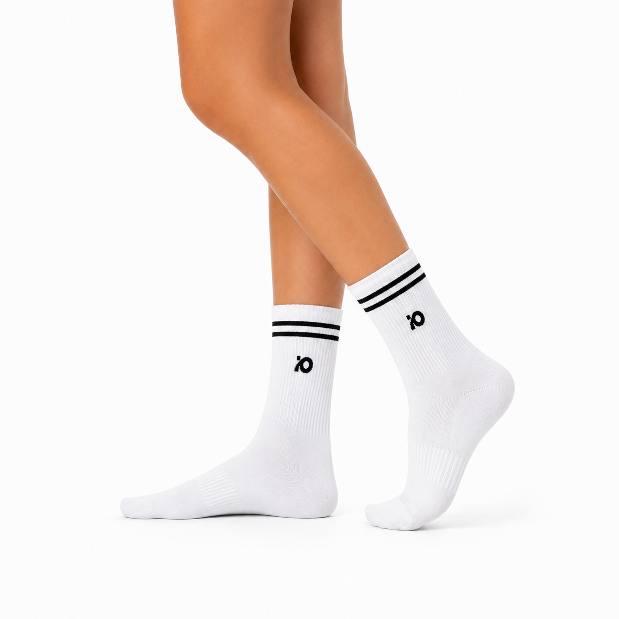 Unisex io single socks white
