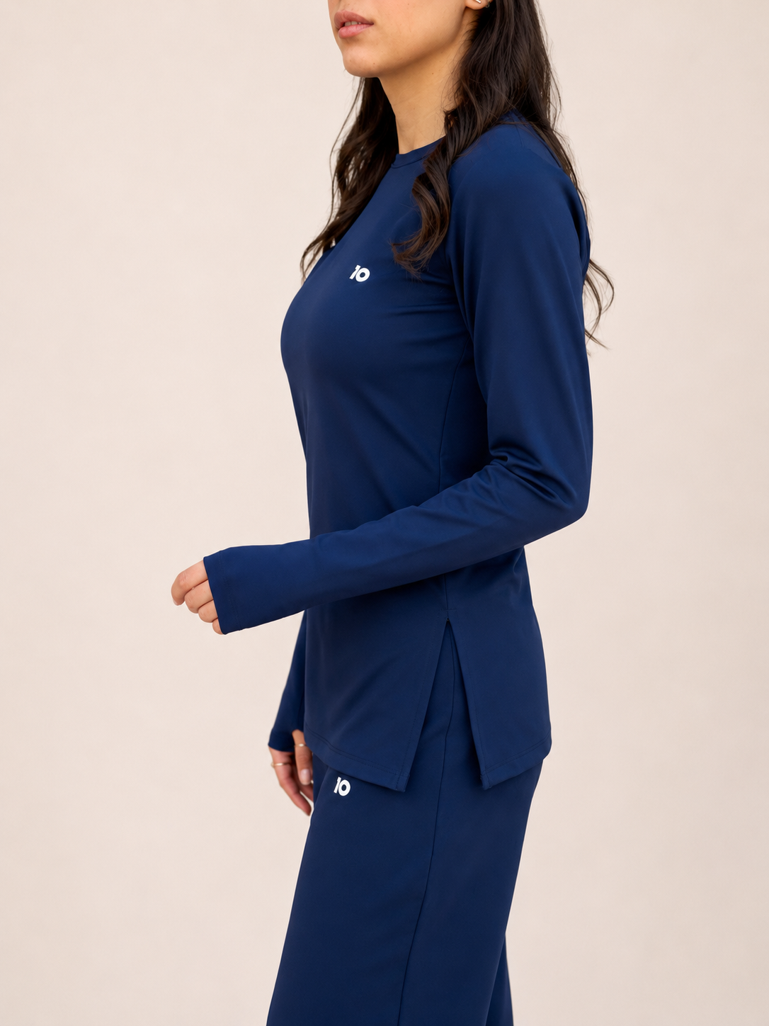 Blue Navy Long Sleeve Top
