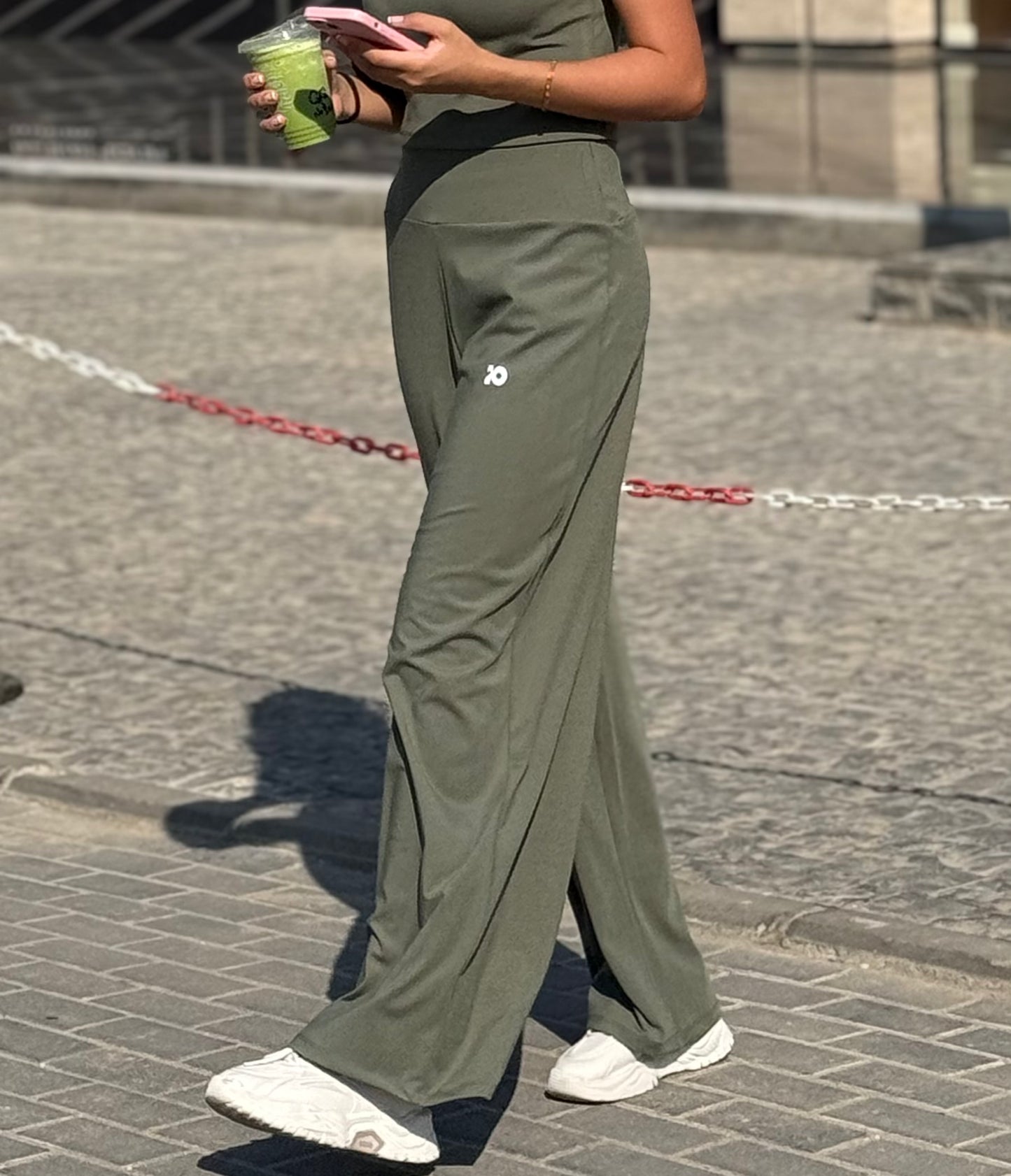 Olive Green Wide Leg Pants